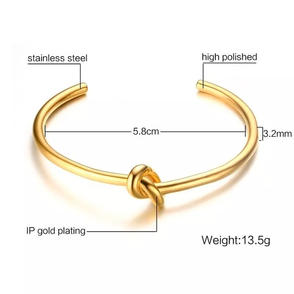 Stainless steel trendy round bracelet - Picture 2 of 6